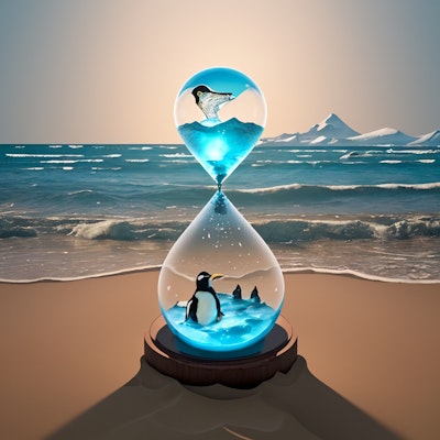 Penguins in the Hourglass