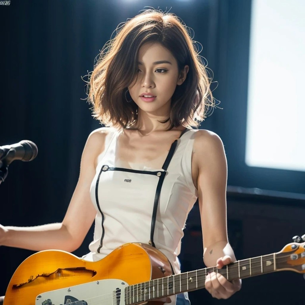 女性ギタリスト