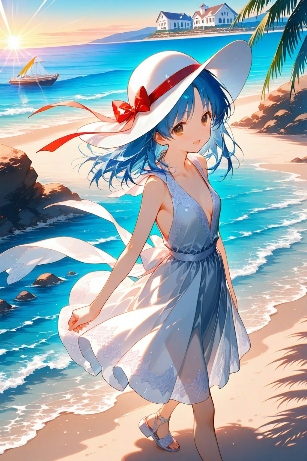 海と少女