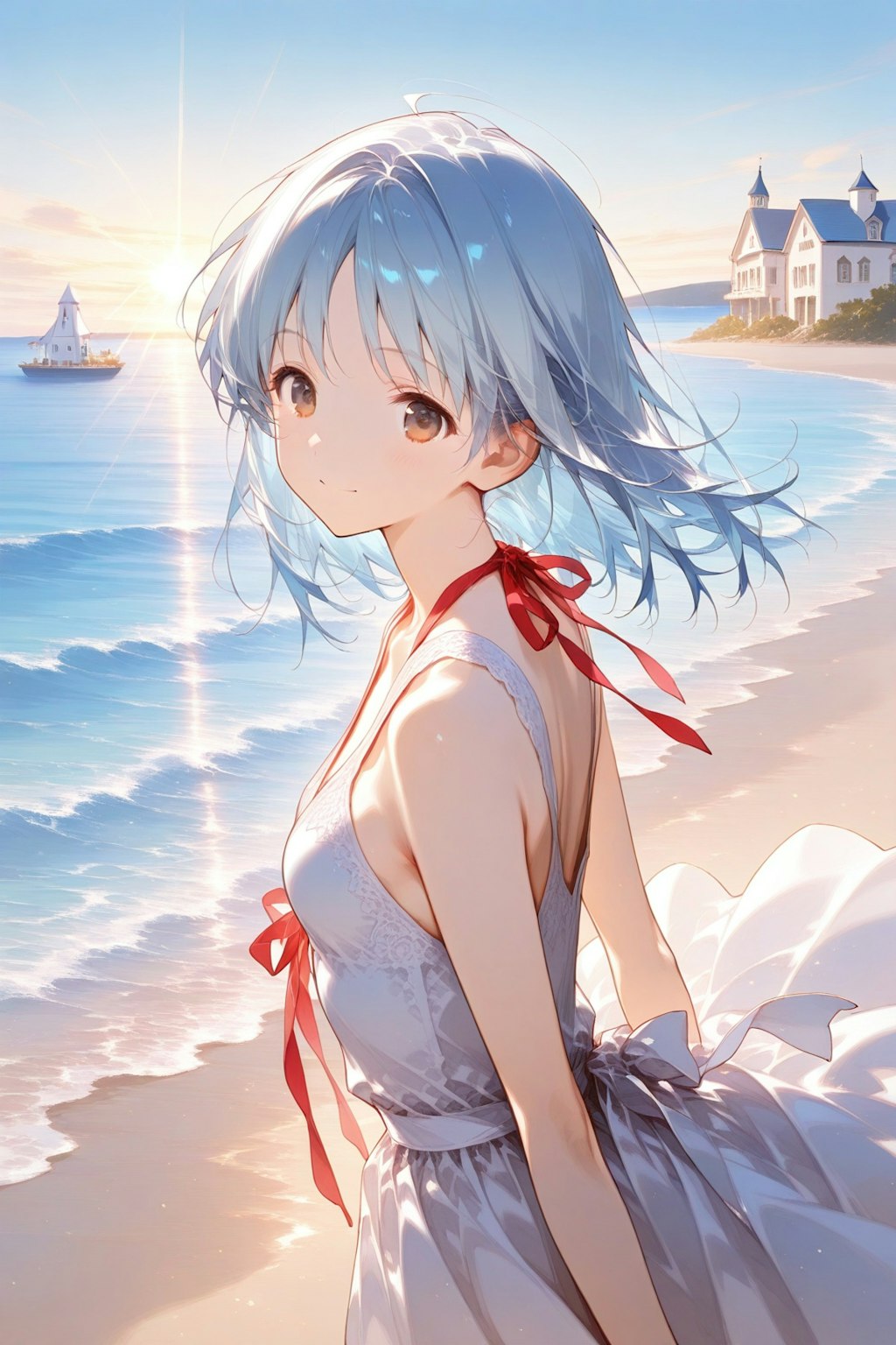 海と少女