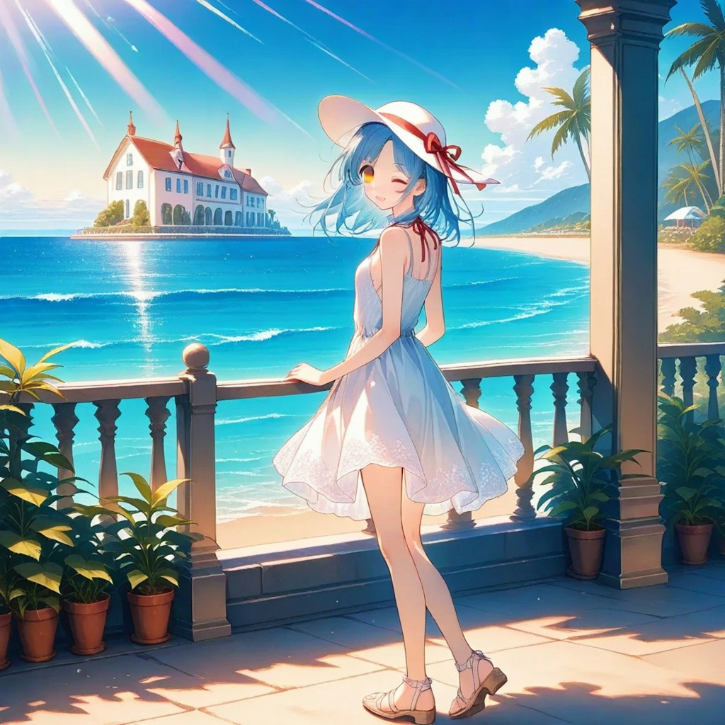 海と少女