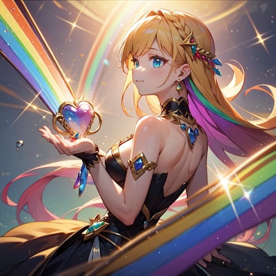 虹の愛の宝石