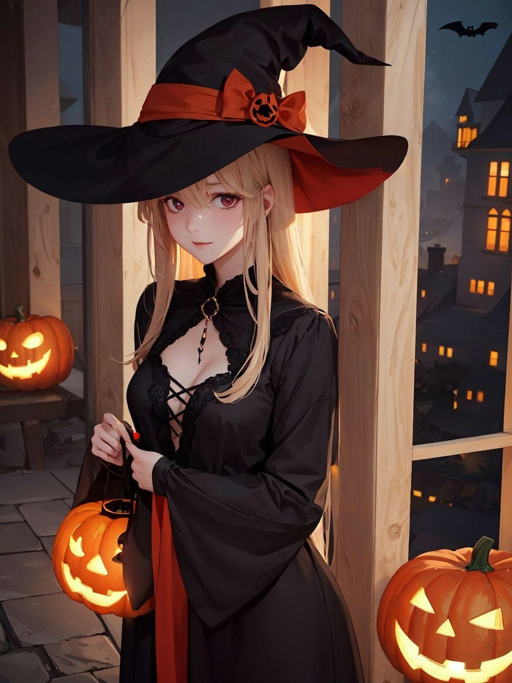 ハロウィーンの美女