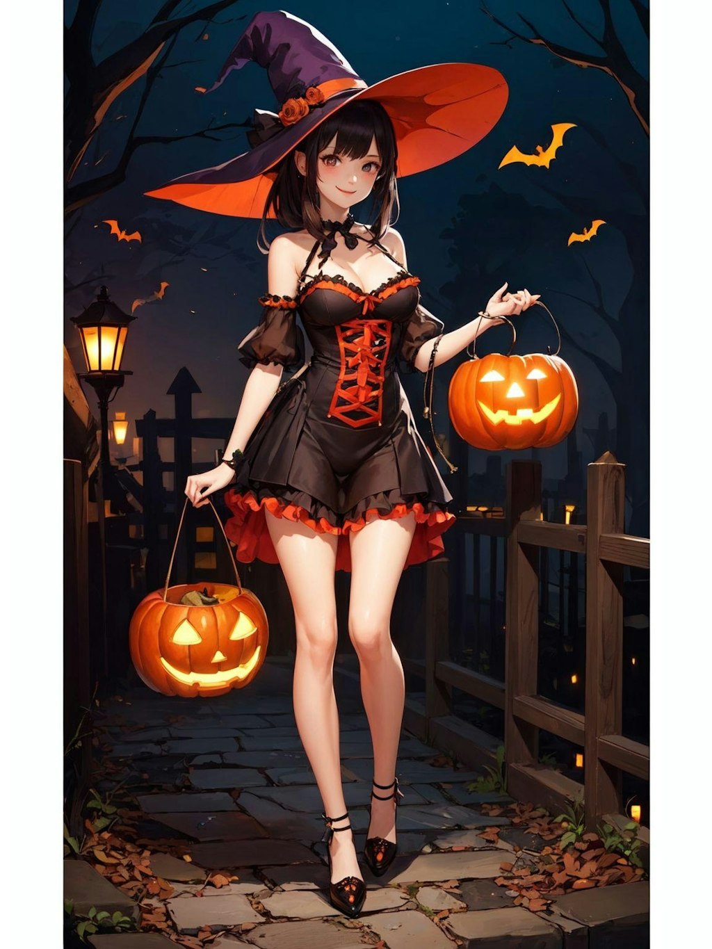 ハロウィーンの美女