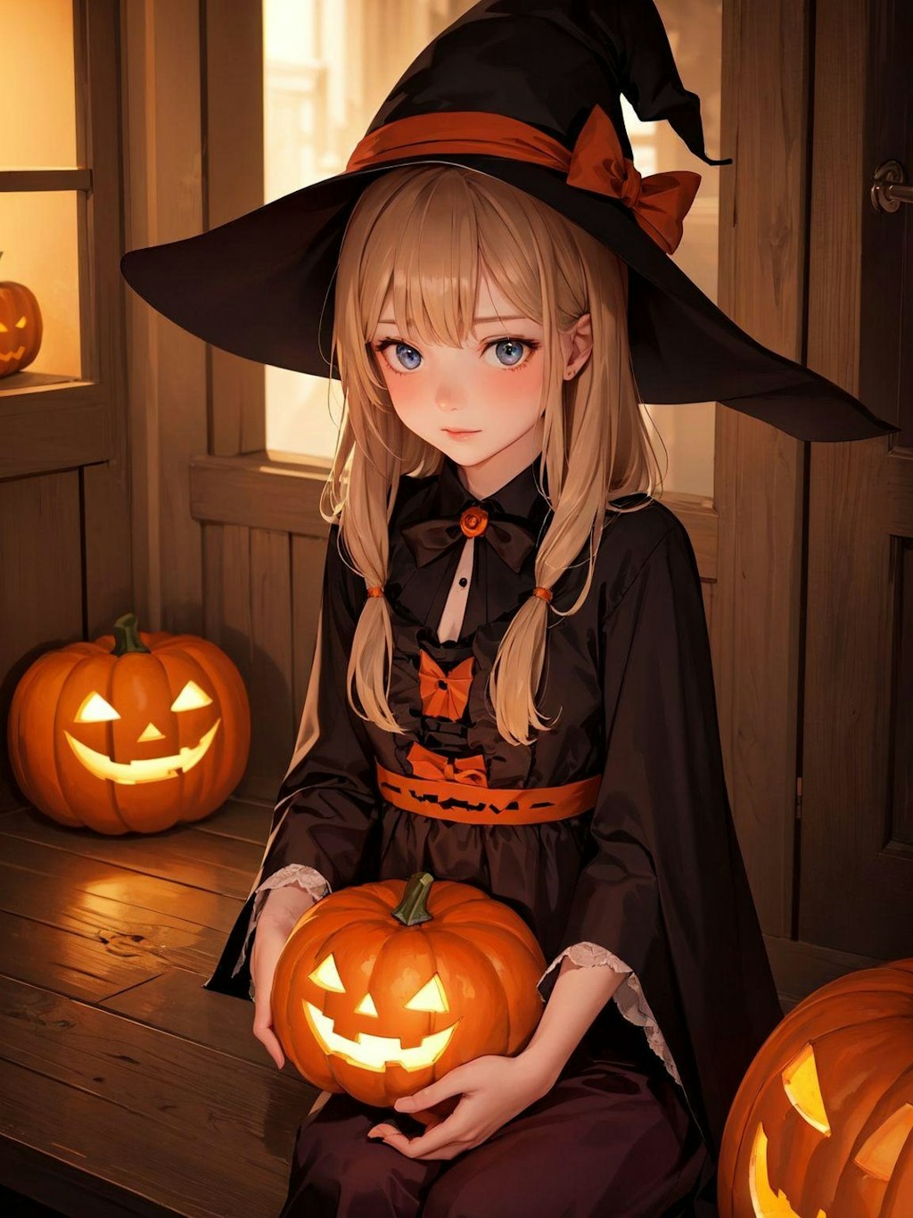 ハロウィーンの美女