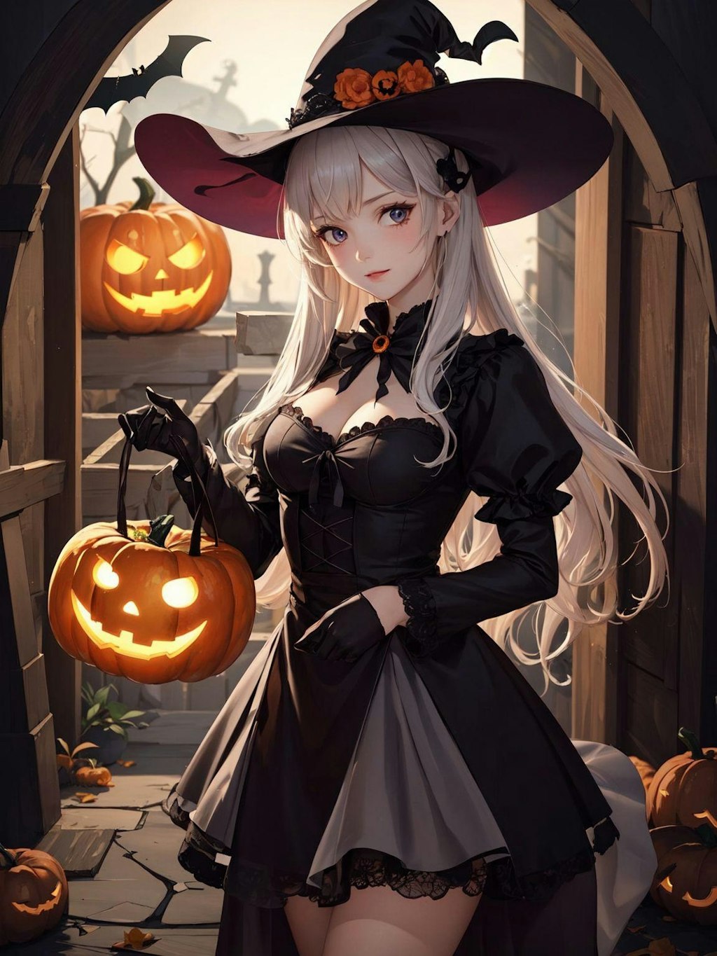 ハロウィーンの美女