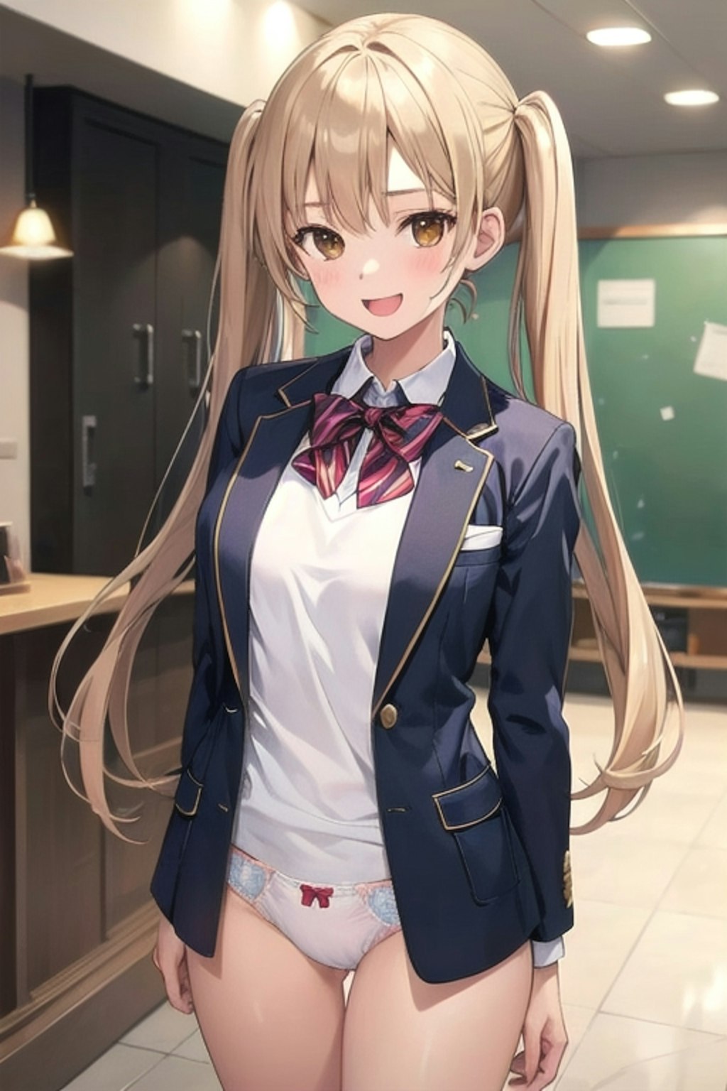 Twintails school girl