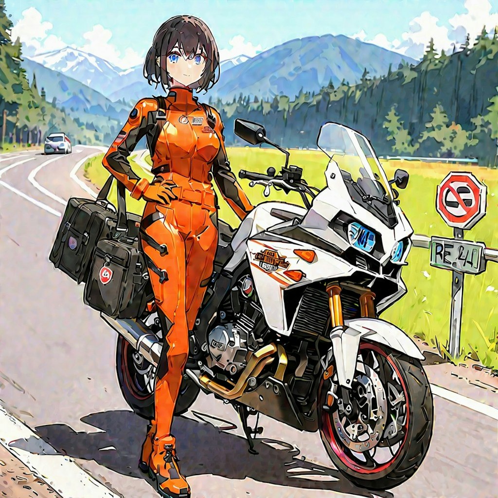 女性警察官　秋本　治奈の休日🏍️