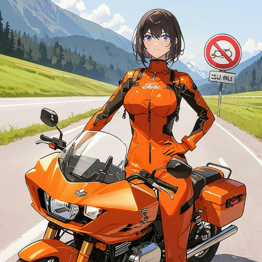 女性警察官　秋本　治奈の休日🏍️