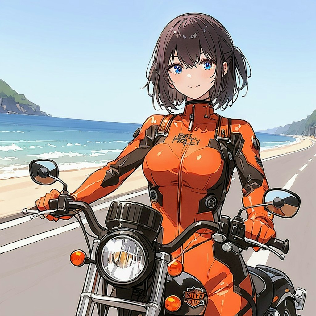 女性警察官　秋本　治奈の休日🏍️