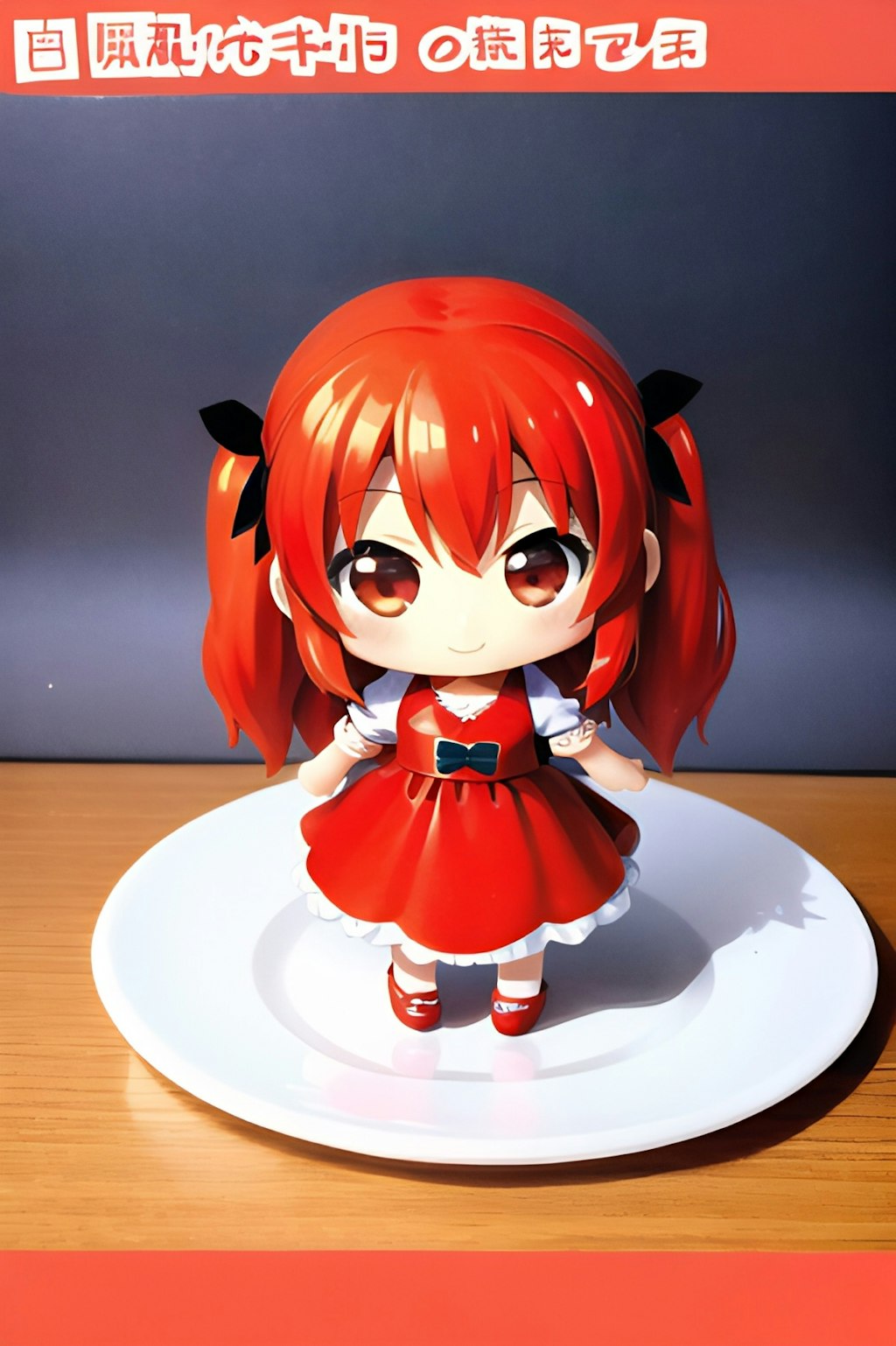 ちびキャラ　トマト娘　フィギュア風。