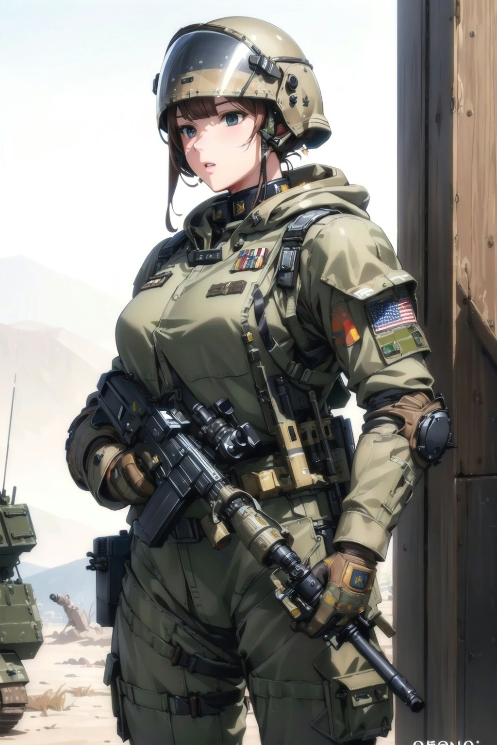 妄想軍女性兵士 1