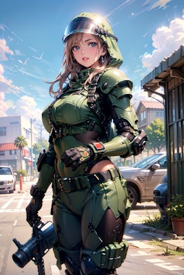 妄想軍女性兵士 1