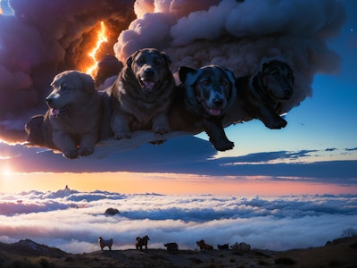 【謎画像】森羅万象を司る天界の犬々
