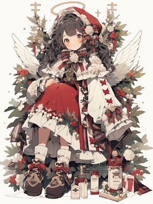 かわいいクリスマスの天使