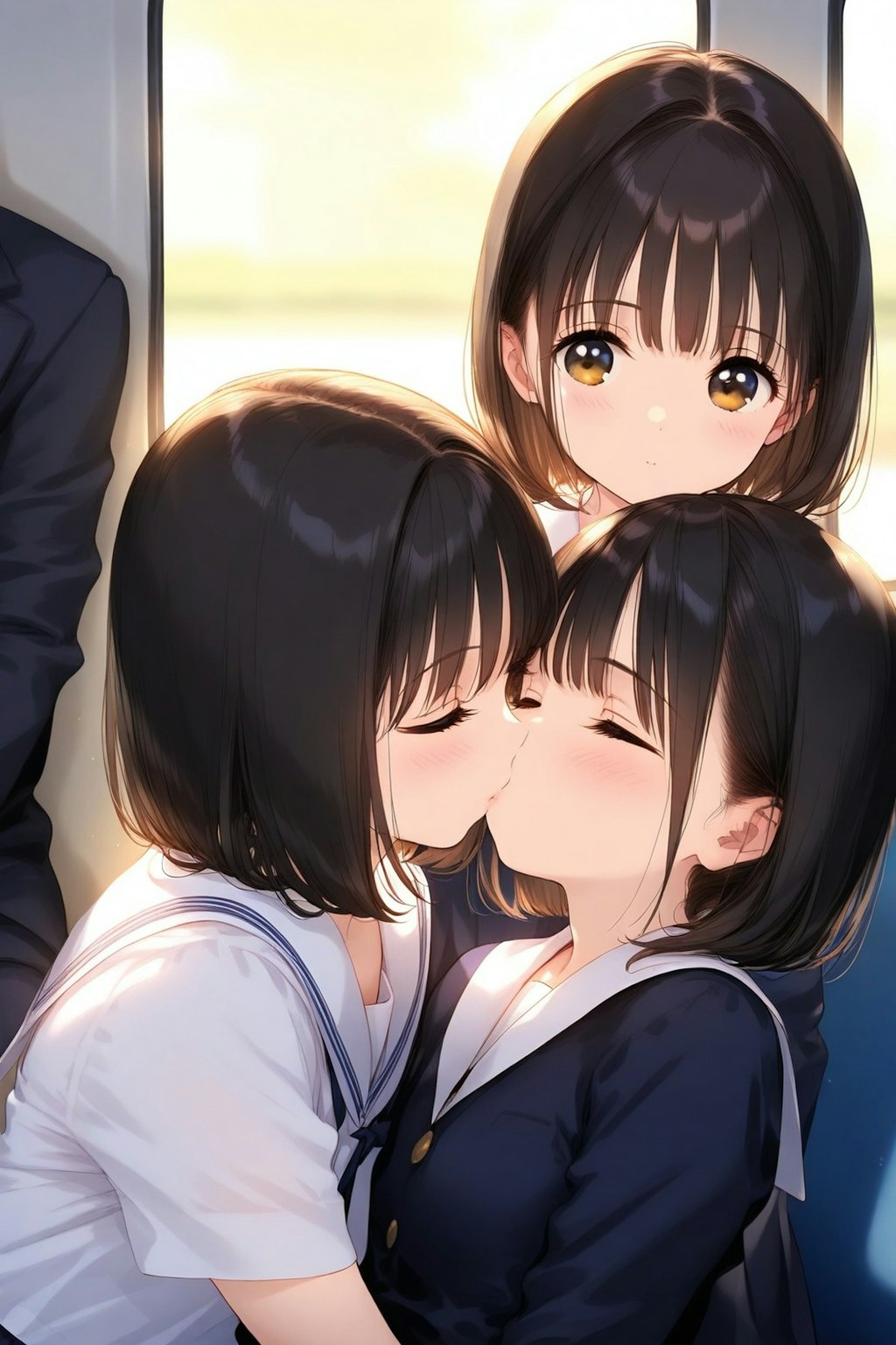 いつもの通学風景