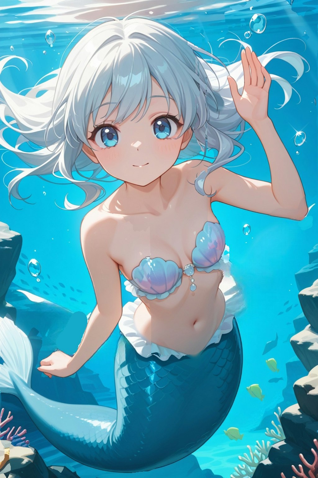 6/30、人魚の日(炭酸少女、サイダーちゃん)
