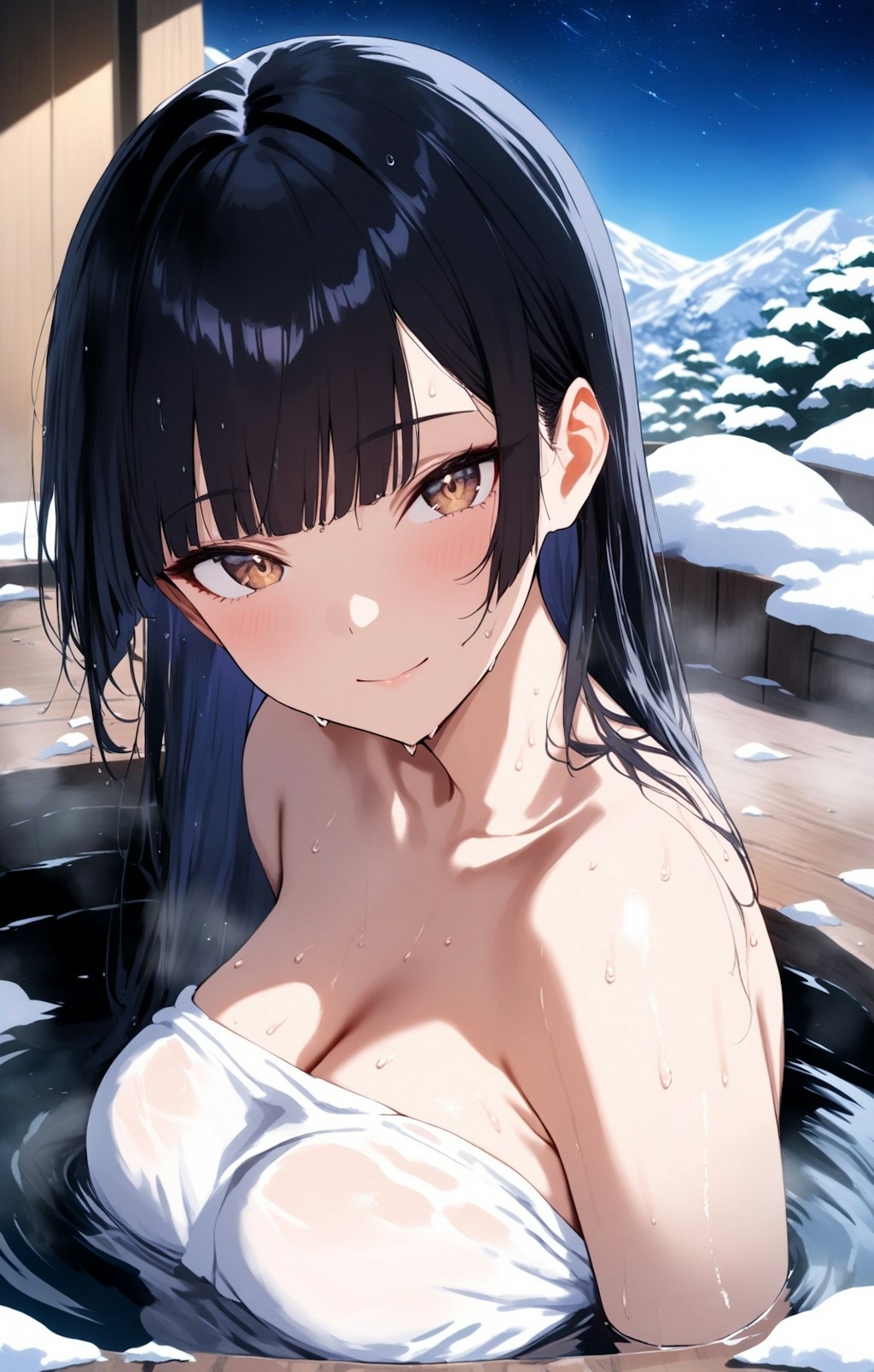 温泉！
