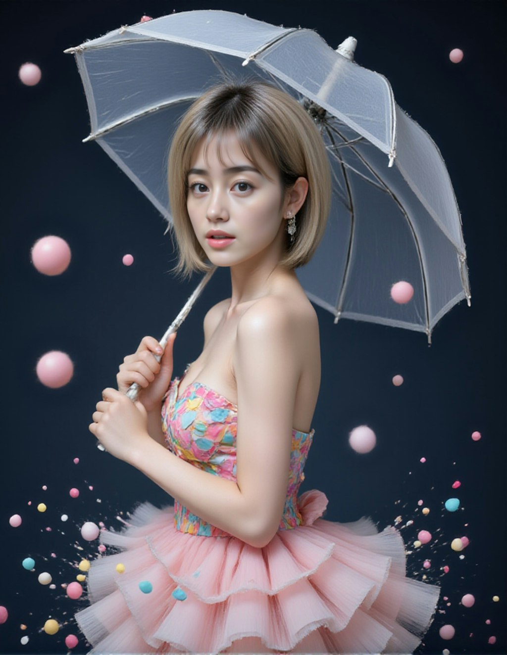 ビニール傘DEファンタジックフォト