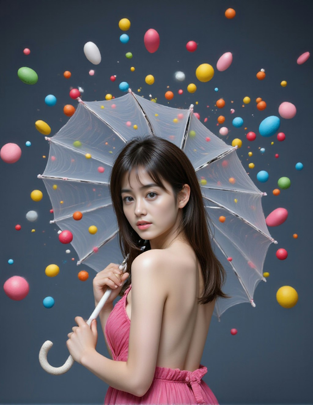 ビニール傘DEファンタジックフォト