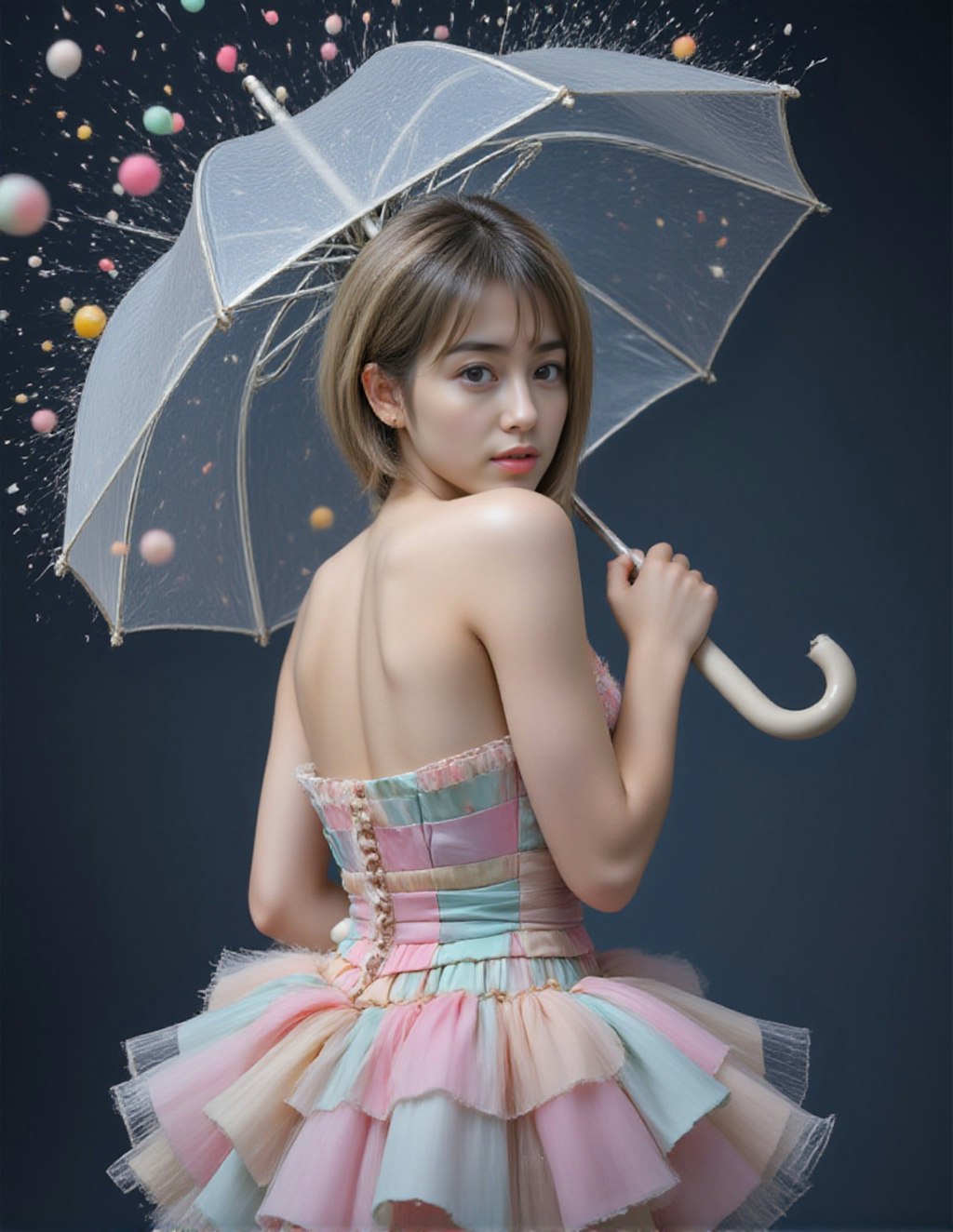 ビニール傘DEファンタジックフォト