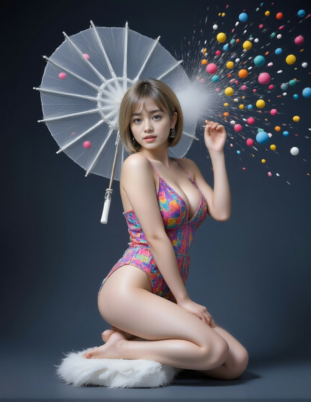 ビニール傘DEファンタジックフォト