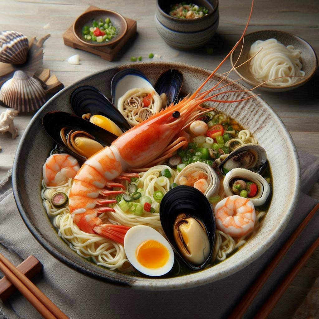 特上seafood noodle