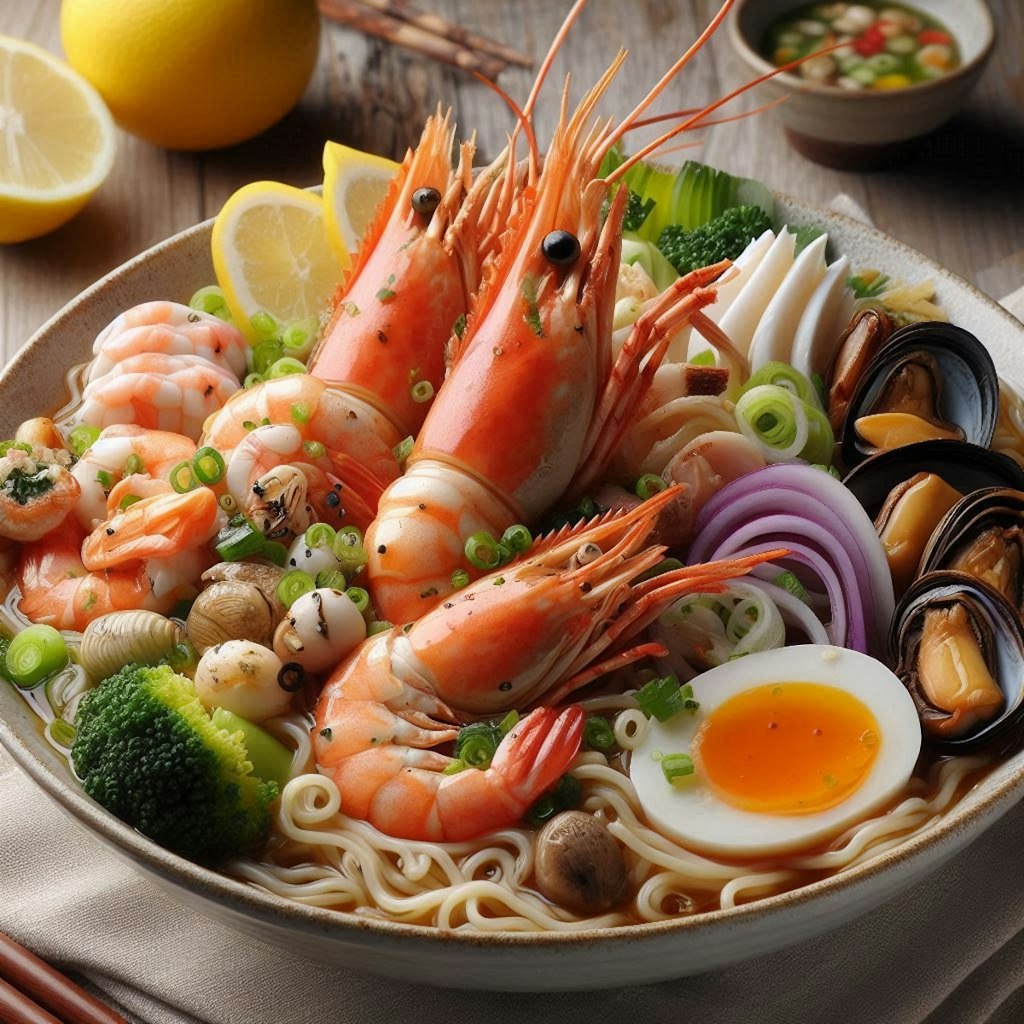 特上seafood noodle