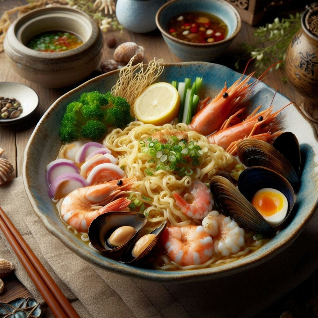 特上seafood noodle