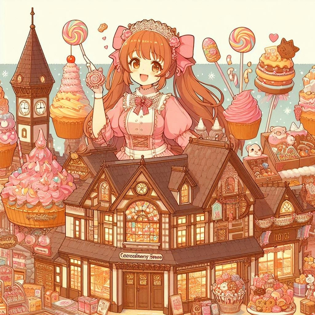 童話のお菓子な家と、女の子★(12枚)