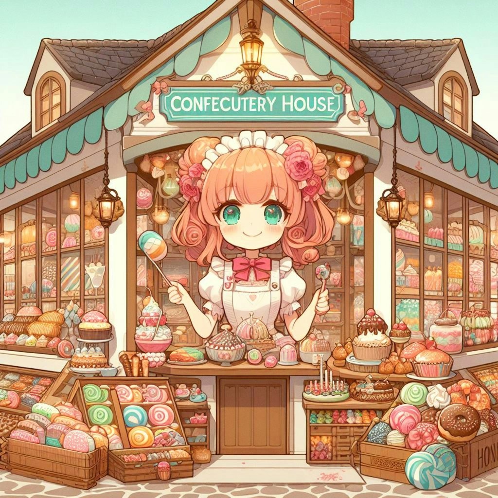 童話のお菓子な家と、女の子★(12枚)
