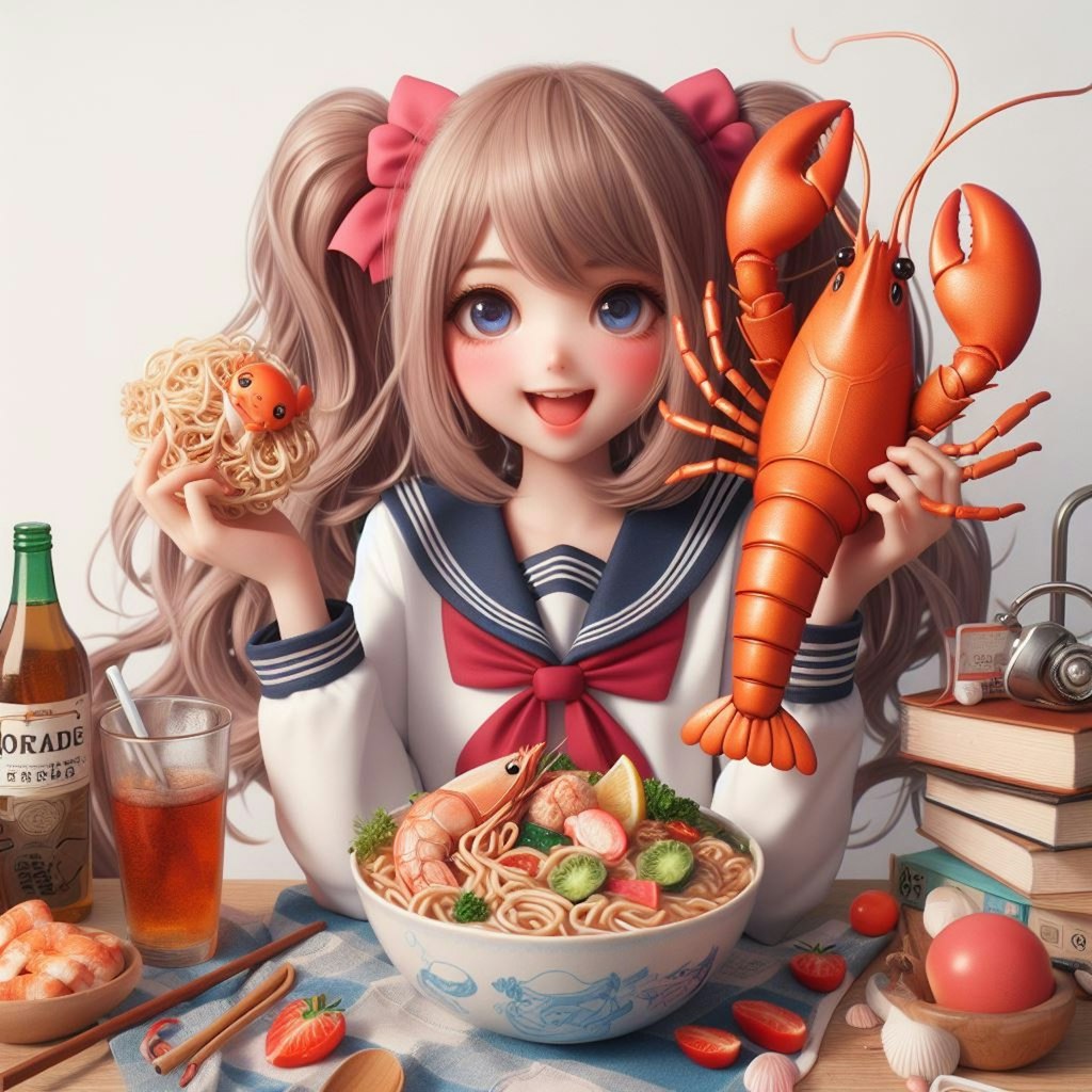 爆笑するほど美味しいseafood noodle