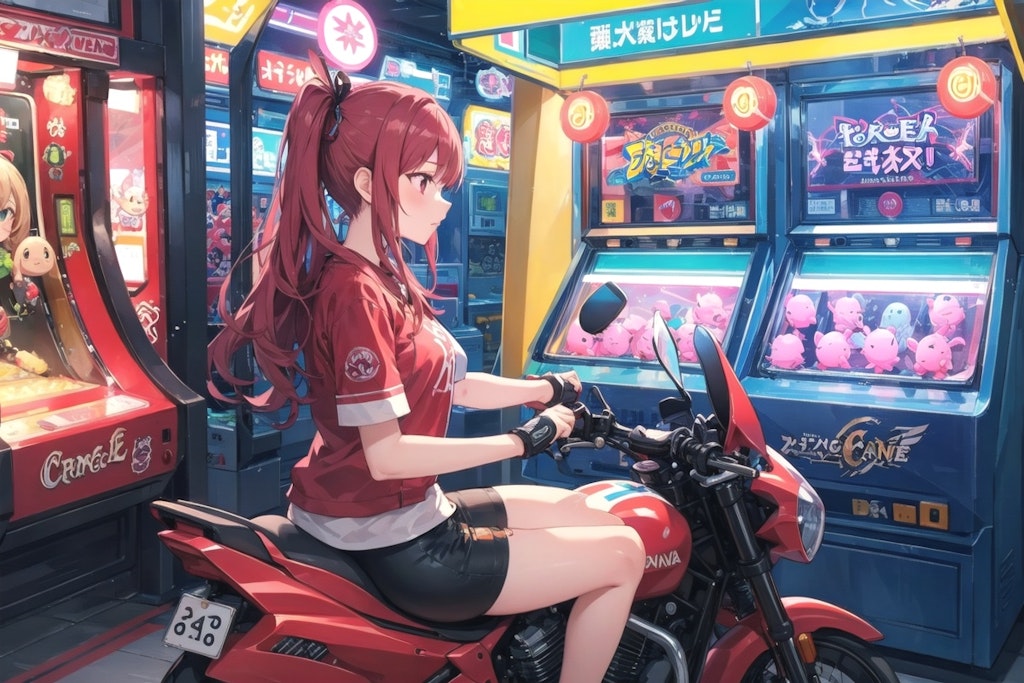 ゲーセンの新しいバイクゲーム！？