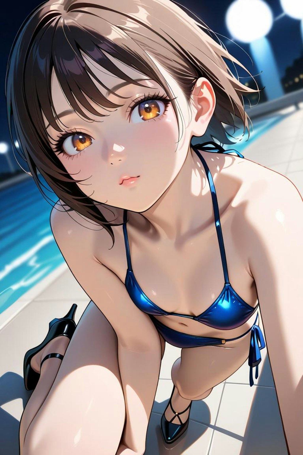 ビキニ×ハイヒール