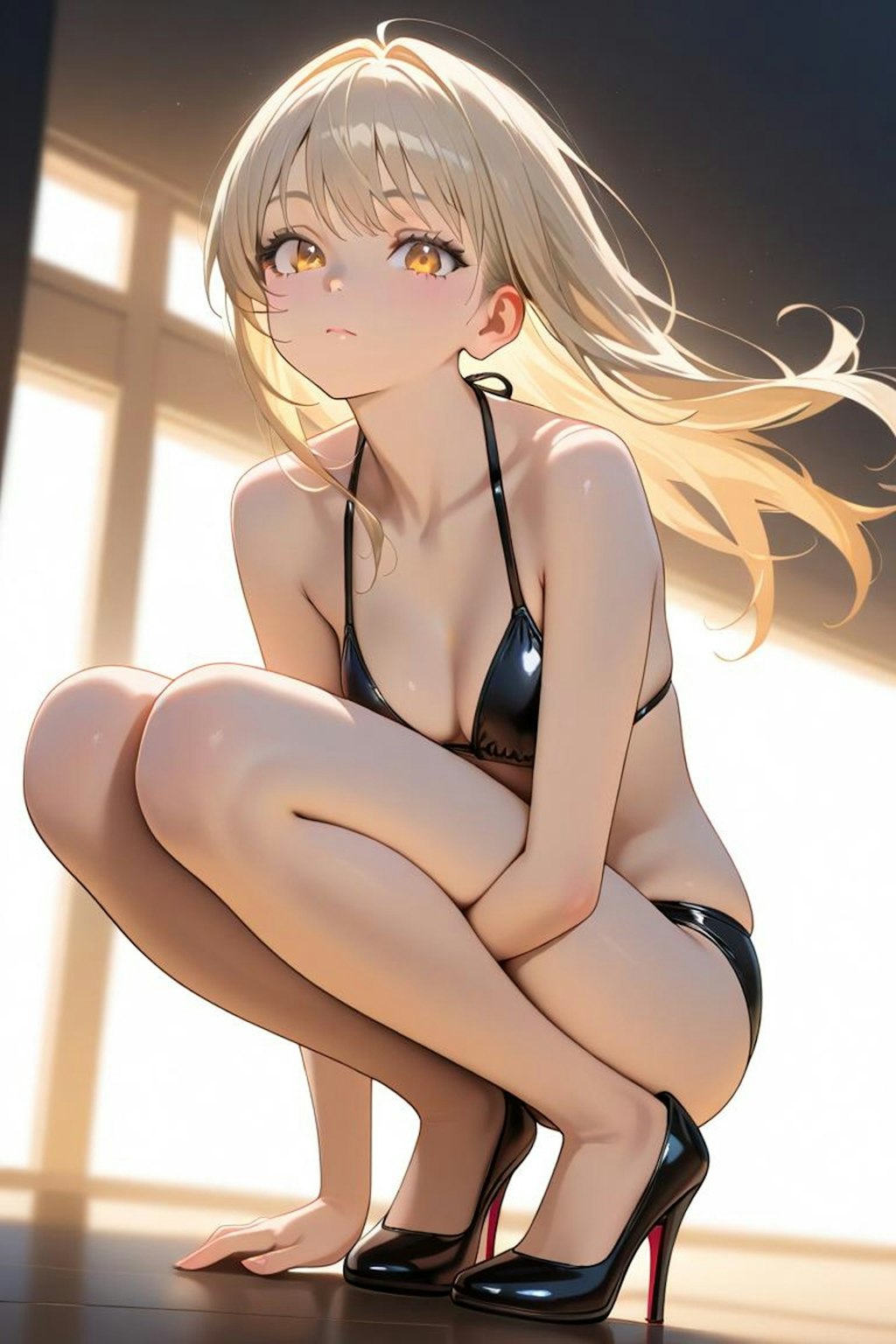 ビキニ×ハイヒール