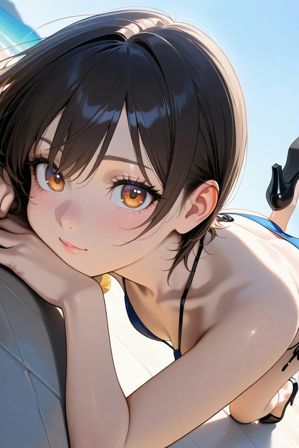 ビキニ×ハイヒール