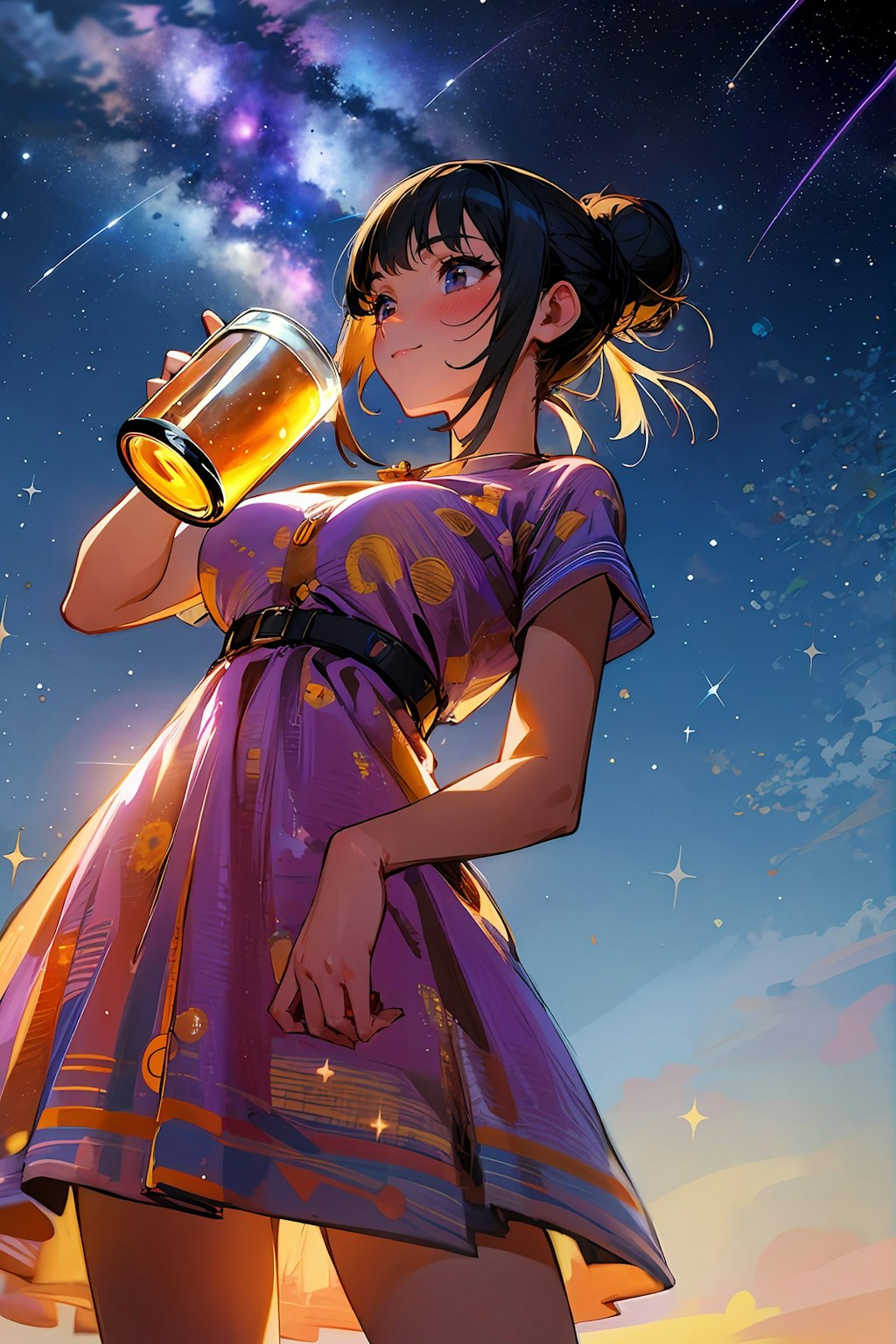 星を見ながら飲みたかった