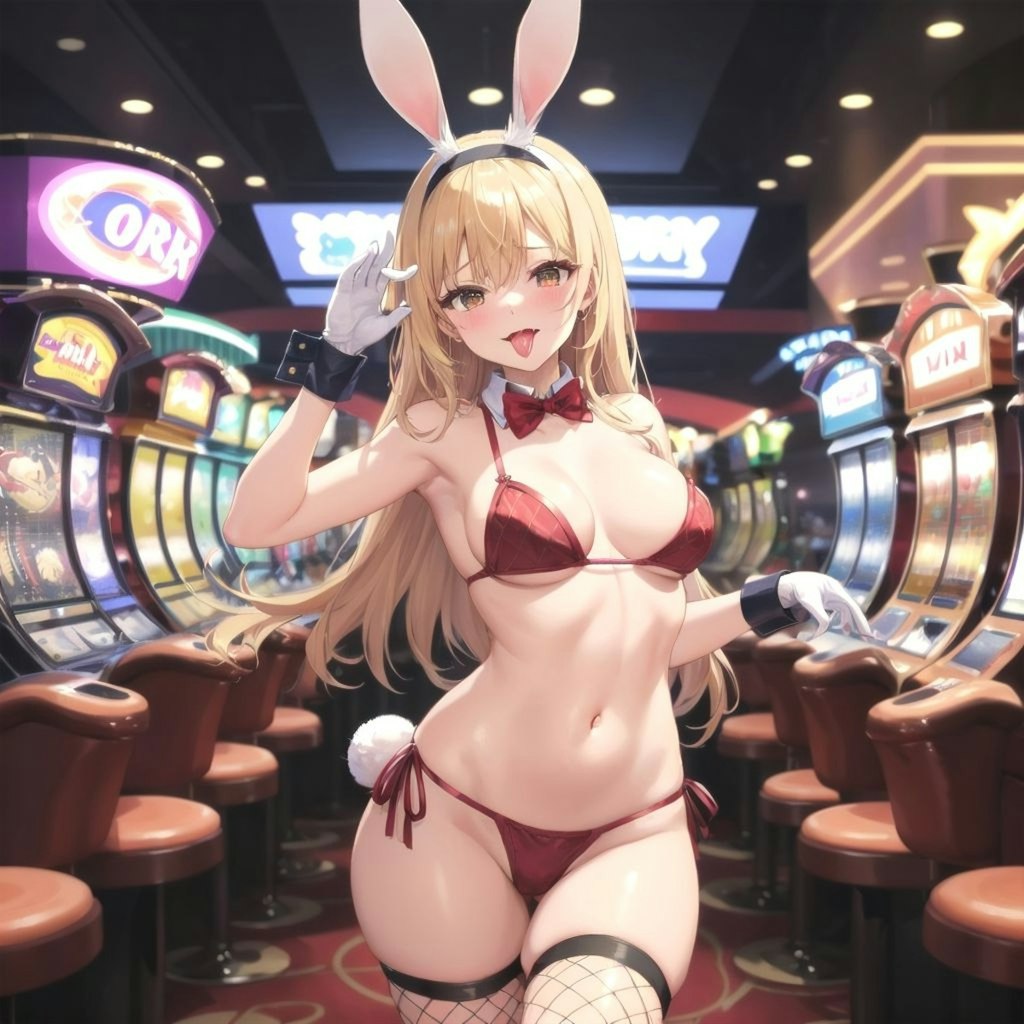 [12枚] Casino Tata8 Store No.6's bunny girls 夜の部（Casino Tata8の6-2）