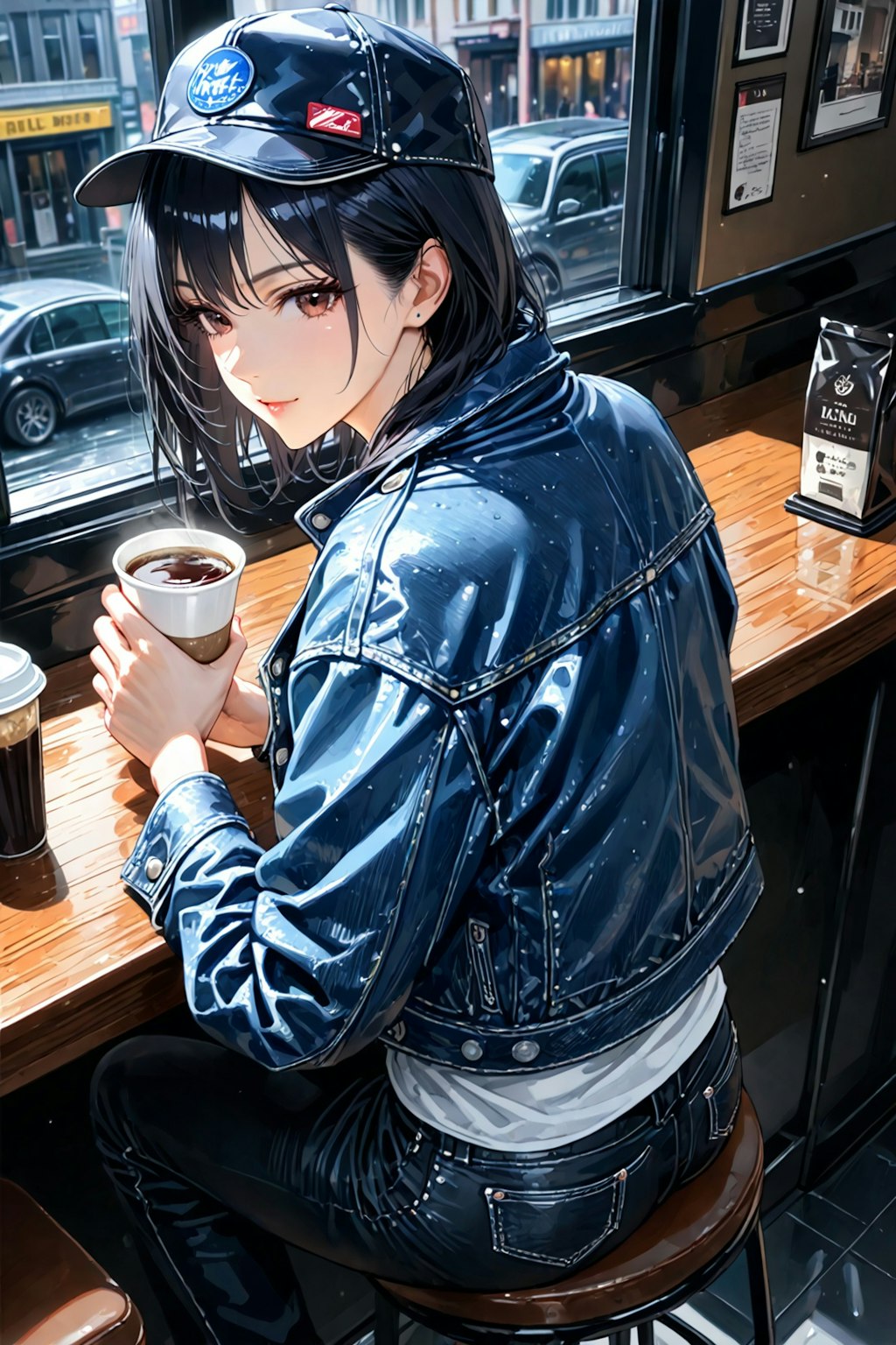 【Today's illustration】daily③「cafe」