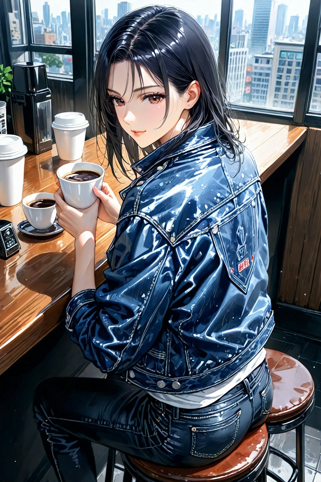 【Today's illustration】daily③「cafe」