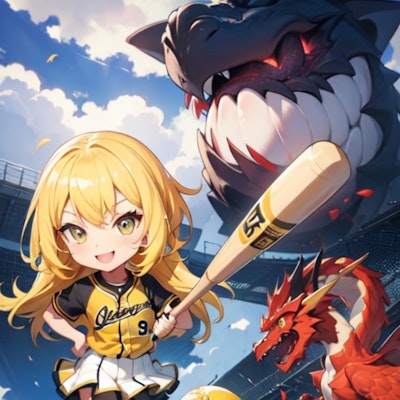 竜と野球と黄色髪ちゃん