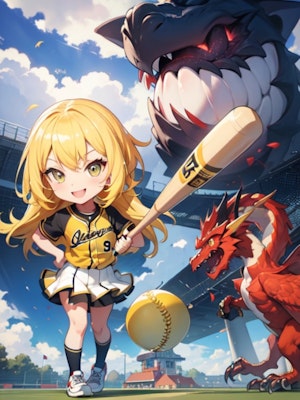 竜と野球と黄色髪ちゃん