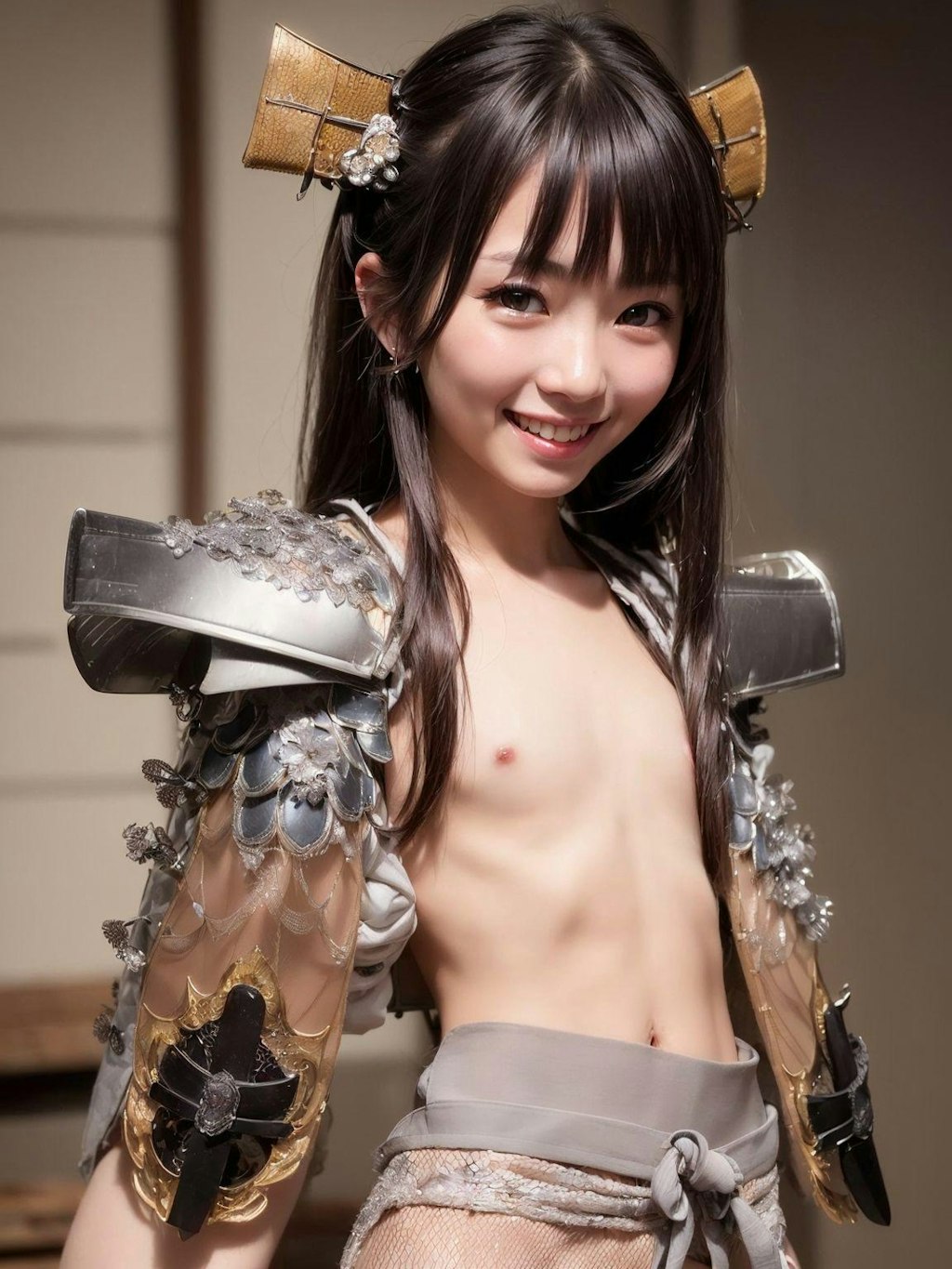 異世界風、女侍(勿論ちっぱい)