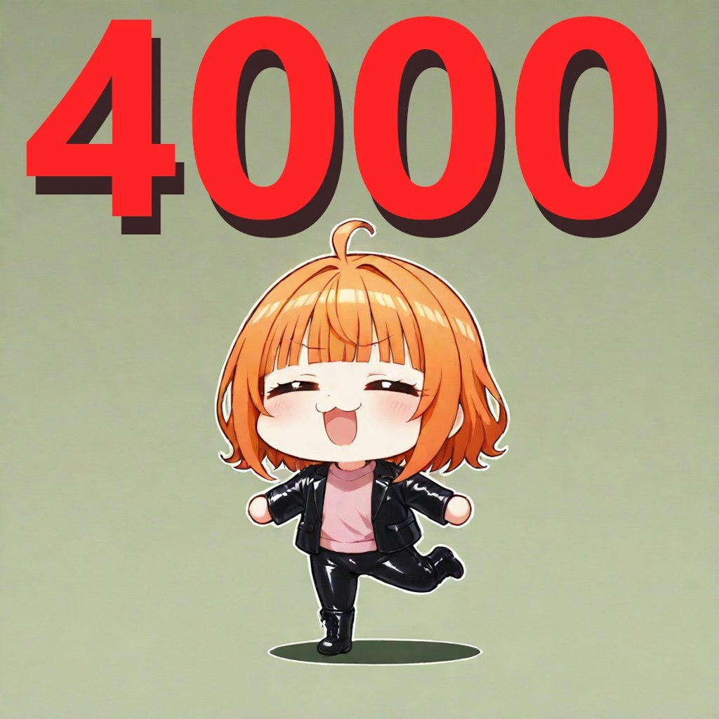 4000いいねありがとう！