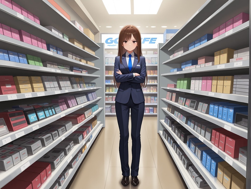 PC市場調査に行っている桐島さん