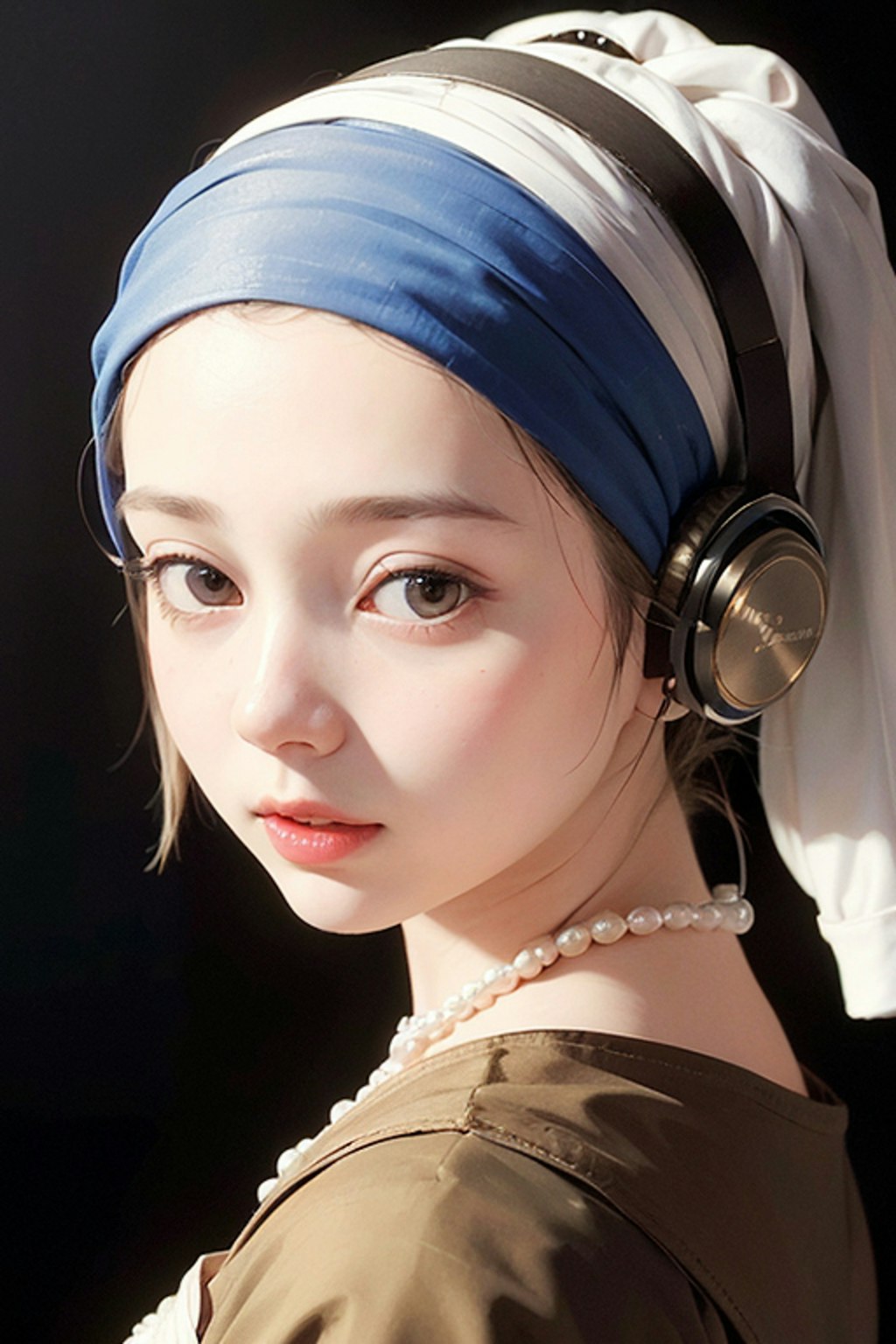 Girl with a headphone