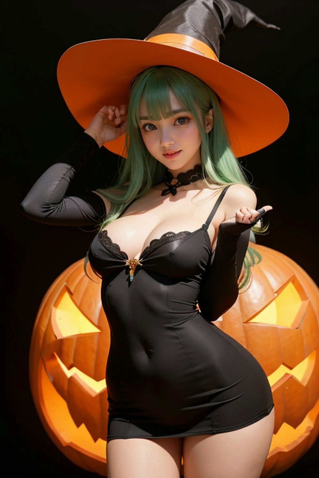 ハロウィンコスプレ グリーン6