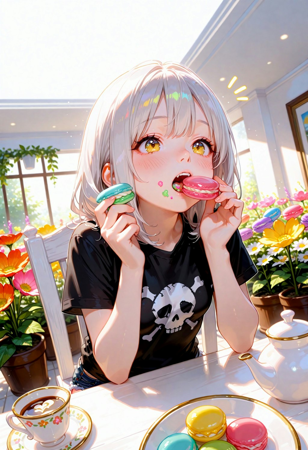 二人のお茶会。