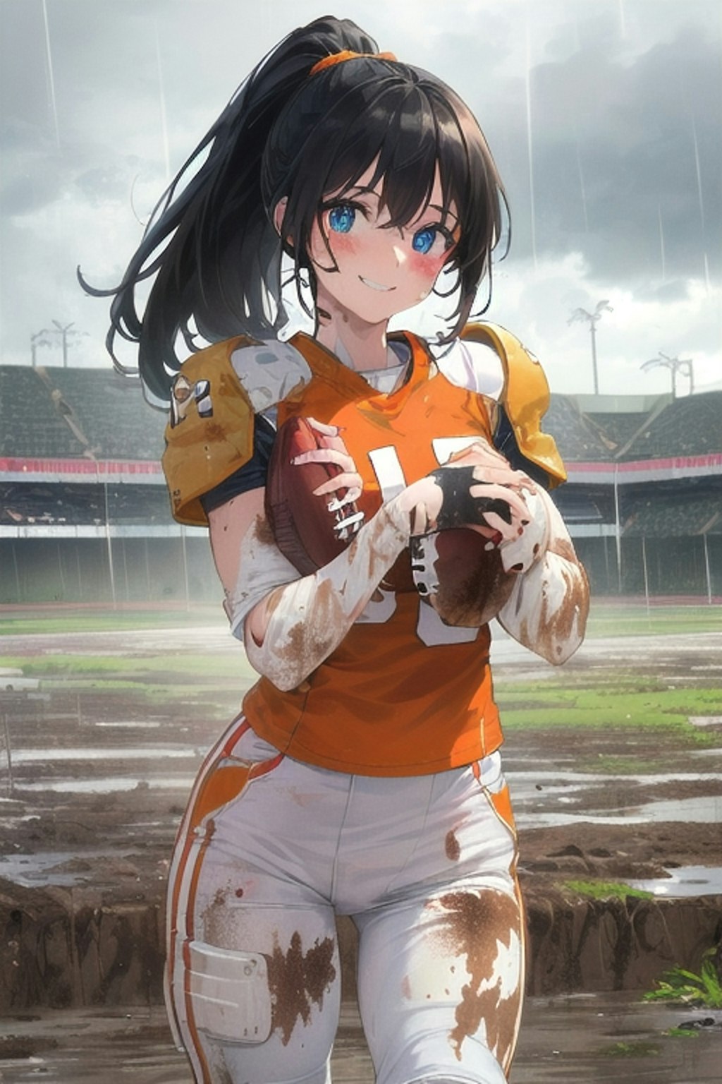 🏈泥まみれの女子アメフト 62