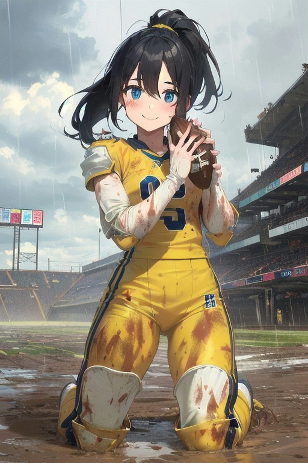 🏈泥まみれの女子アメフト 62